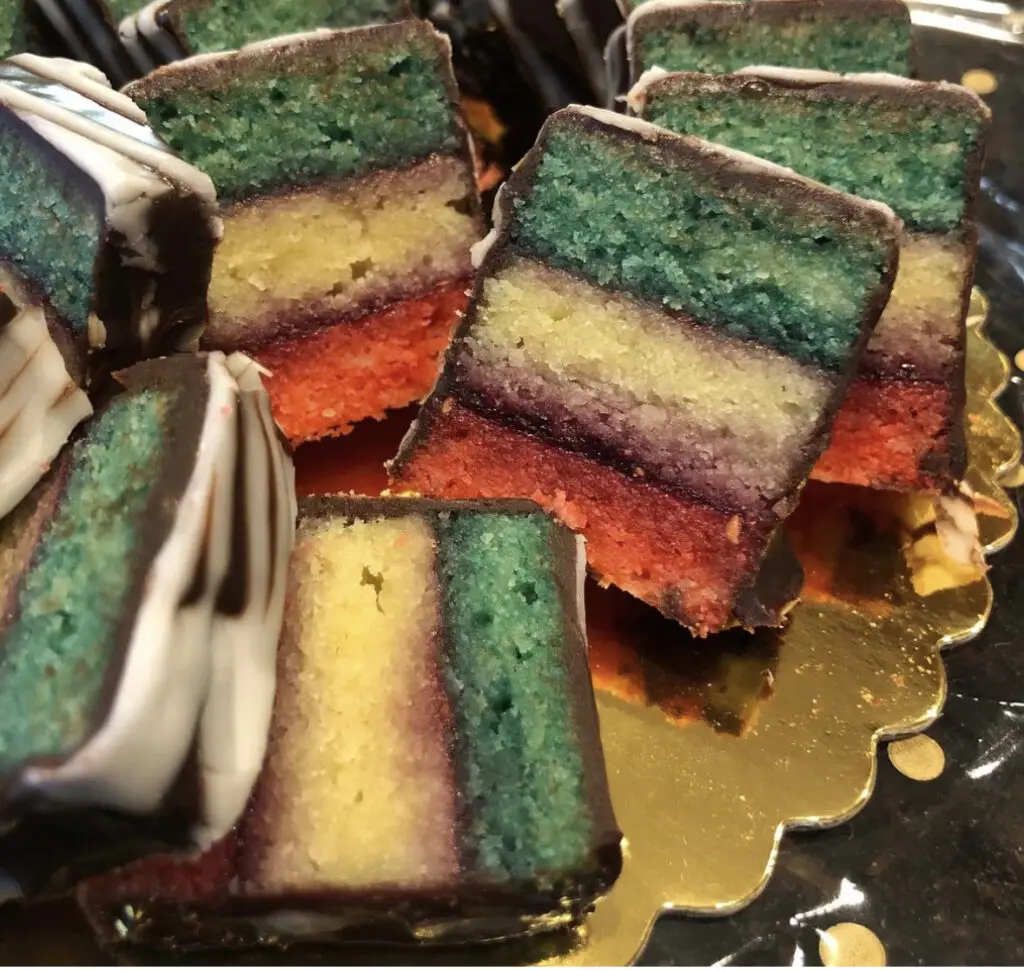 The Illegal Baker's Gluten Free Rainbow cookies