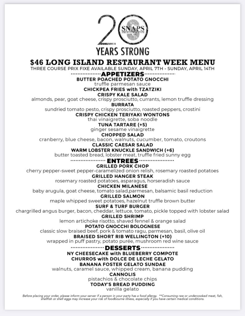 The Best Spots In Nassau For Long Island Restaurant Week Going Local Long Island