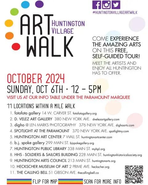 Huntington Village Art Walk Flyer