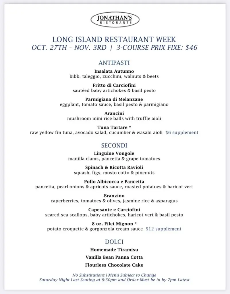 Long Island Restaurant Week