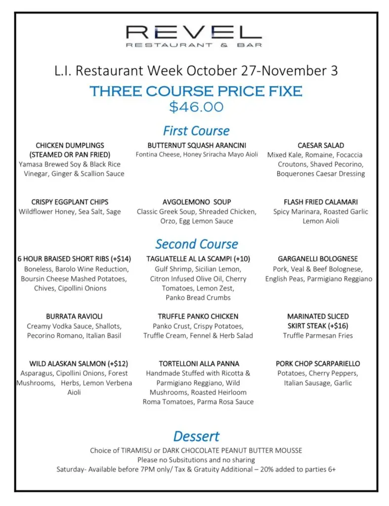 Long Island Restaurant Week