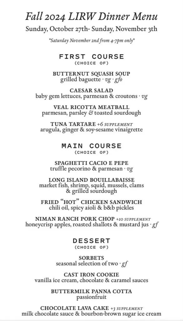 Long Island Restaurant Week