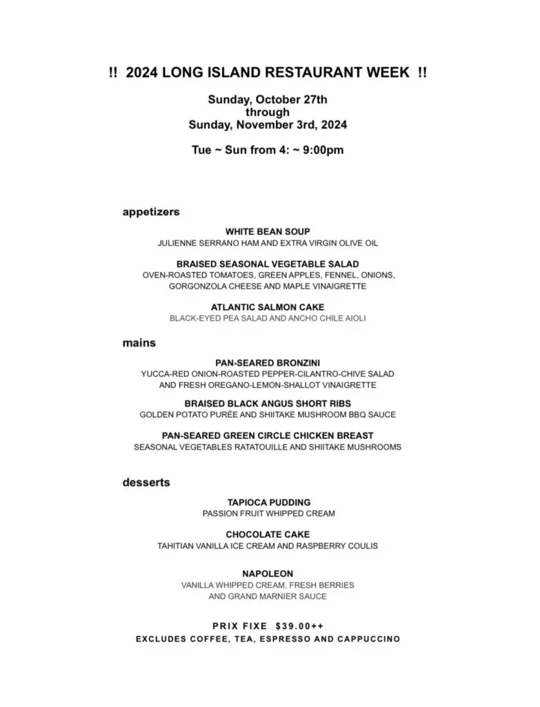 Long Island Restaurant Week