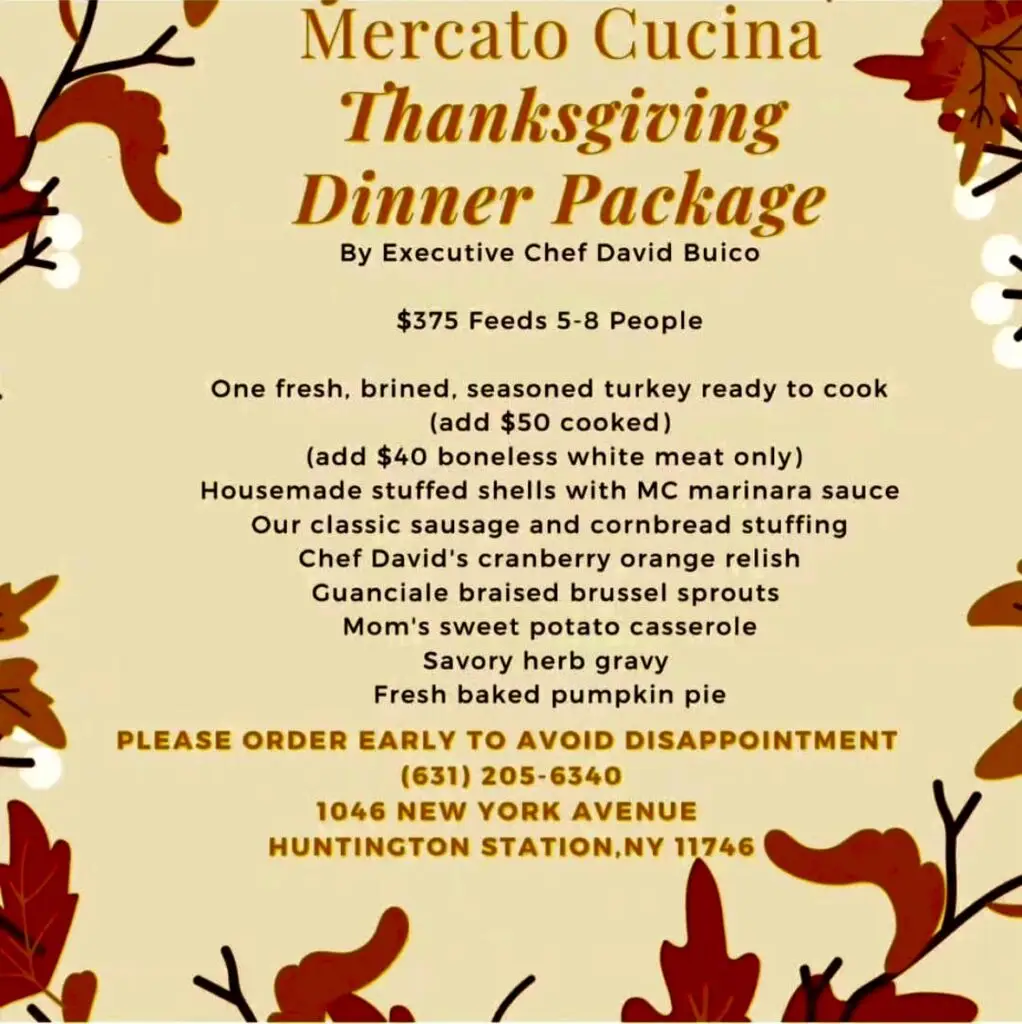 Thanksgiving Take-Out Specials