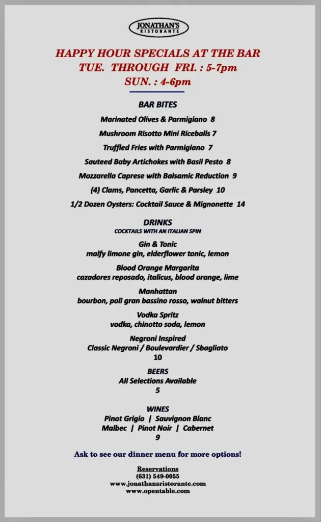Huntington Happy Hours