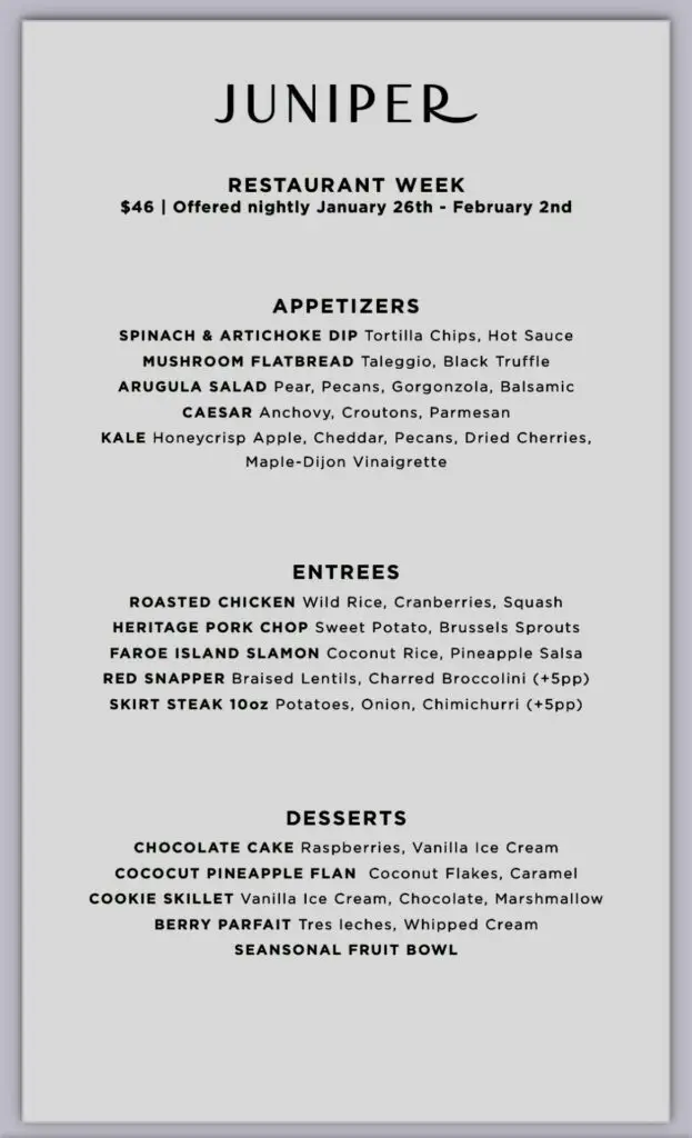 Restaurant Week