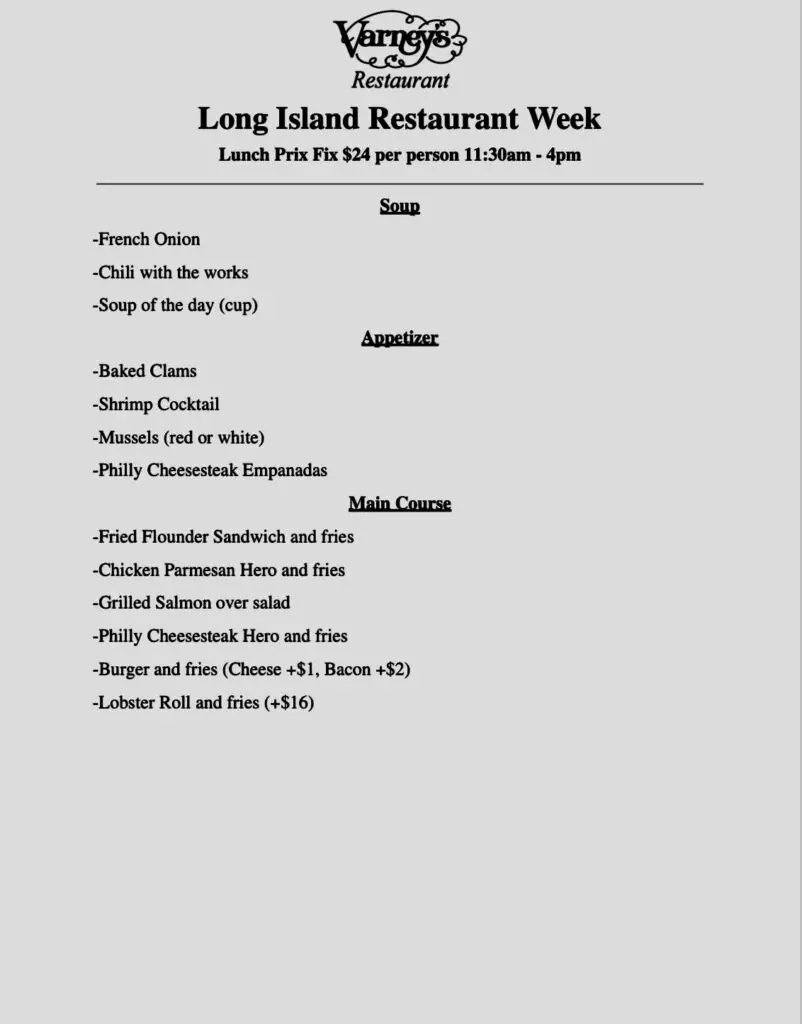 A Complete Guide to LI Restaurant Week including Menus! Going Local Long Island