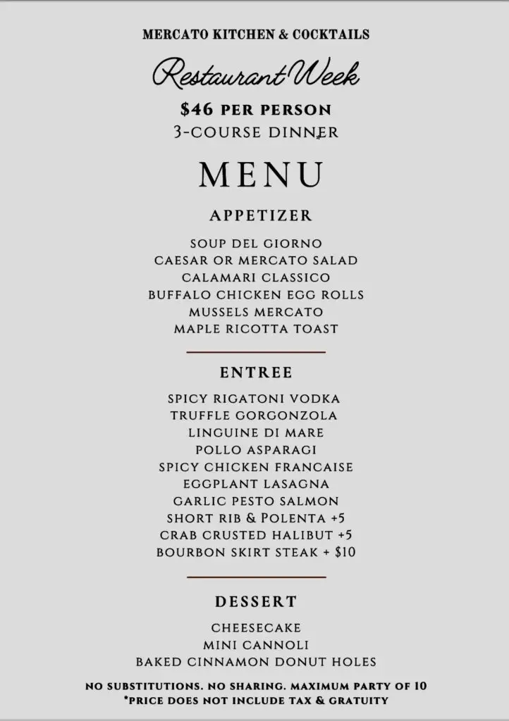 Restaurant Week
