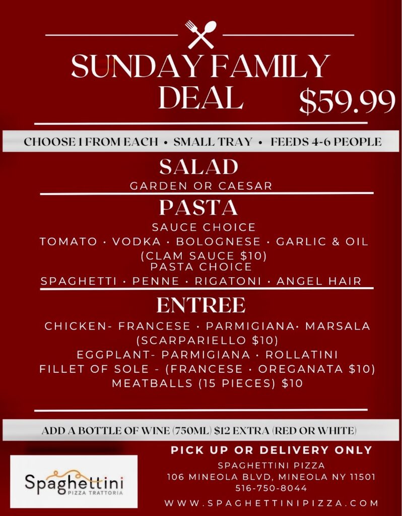 Family Takeout Specials