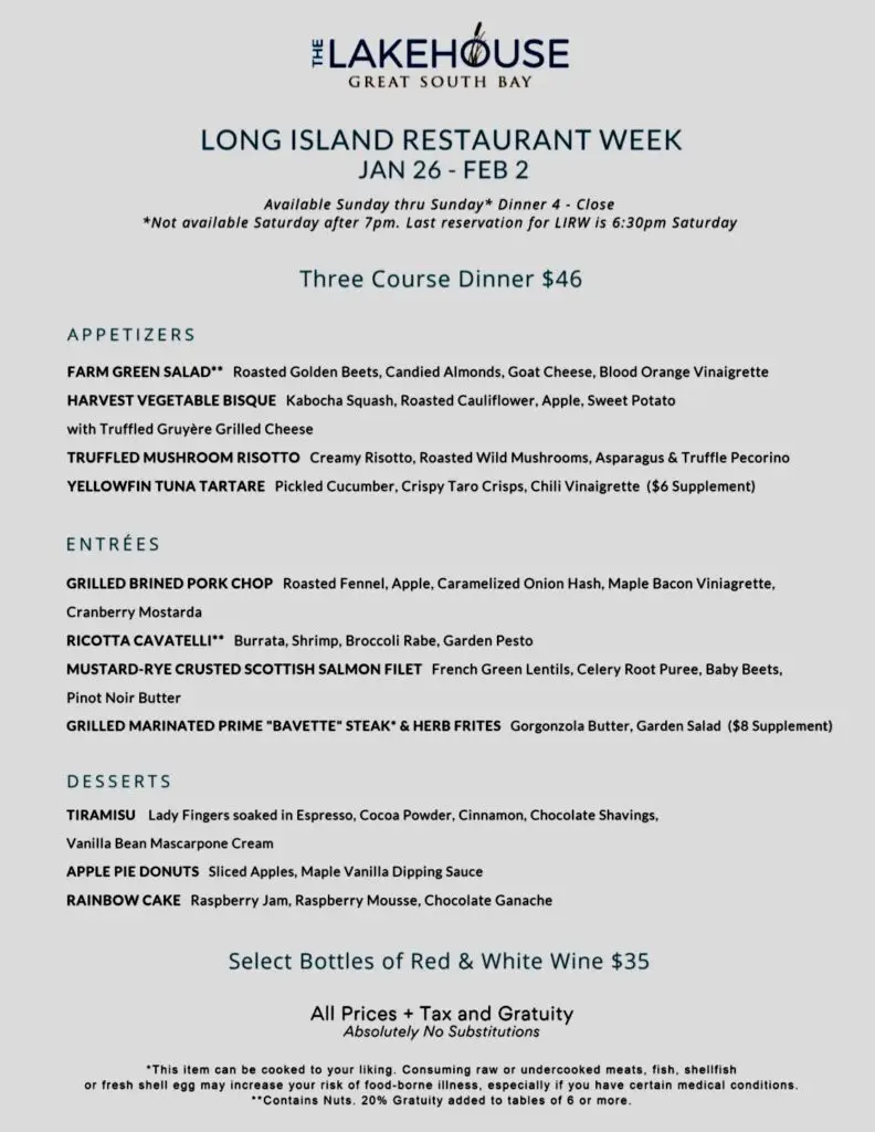 A Complete Guide to LI Restaurant Week including Menus! Going Local Long Island