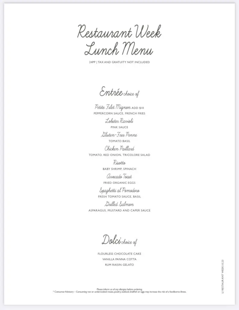 Restaurant Week