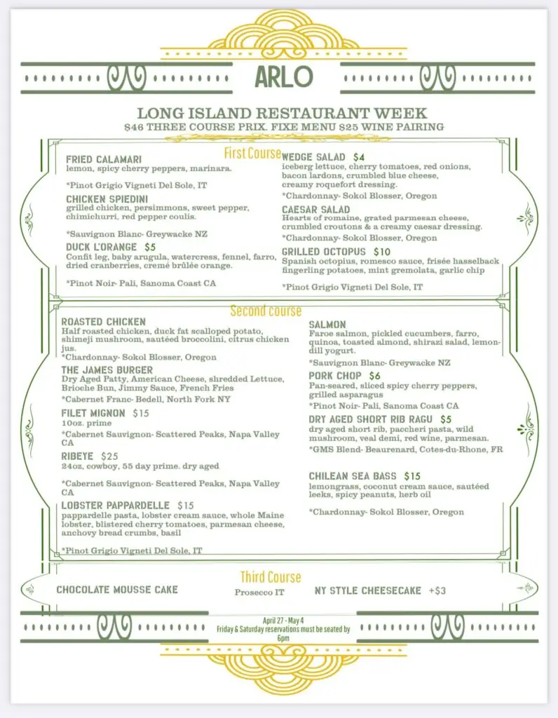 Long Island Restaurant Week