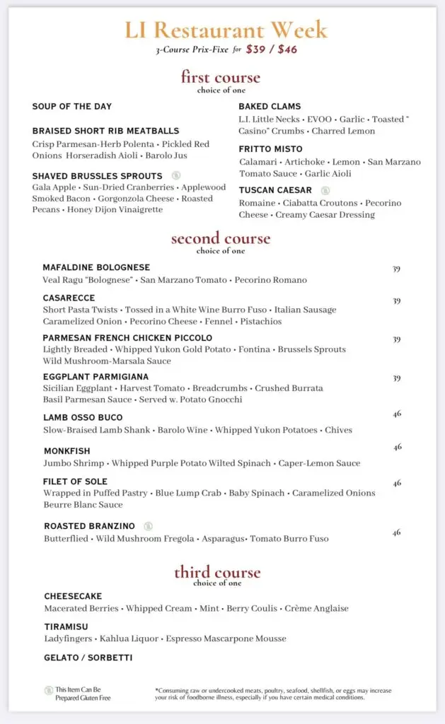 Long Island Restaurant Week