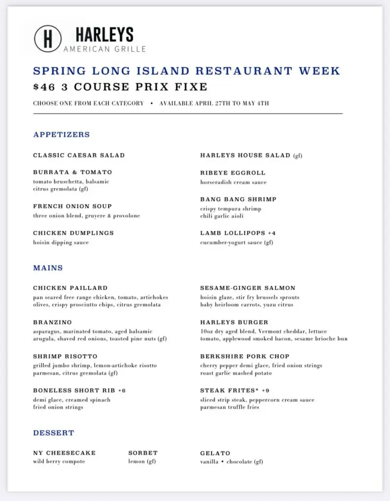 Long Island Restaurant Week