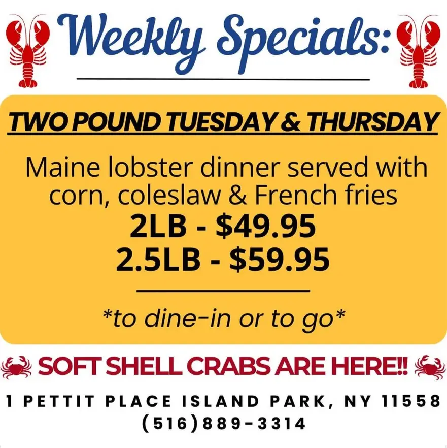 Lobster Dinner Specials