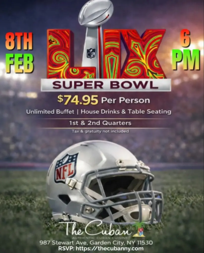 Superbowl at The Cuban – Going Local Long Island The Big Game