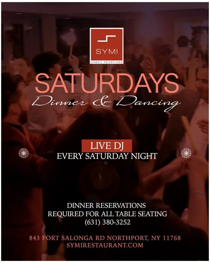 Saturdays at Symi – Going Local Long Island Dinner & Dancing
