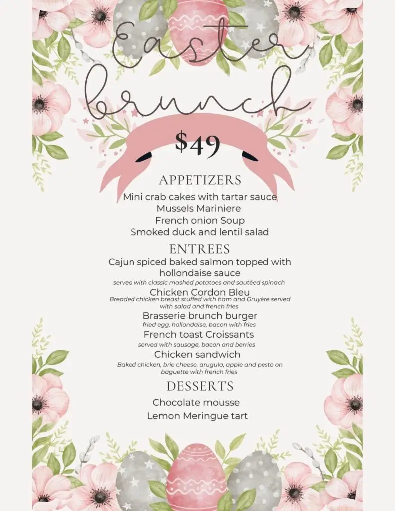 Brasserie by Chef Aless – Going Local Long Island Easter Brunch