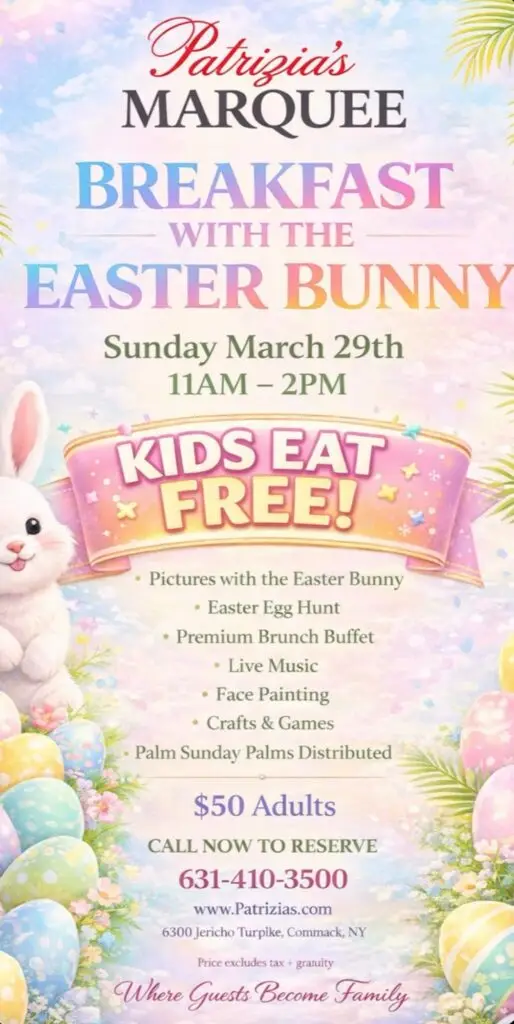 Patrizia's Marquee – Going Local Long Island Easter Brunch