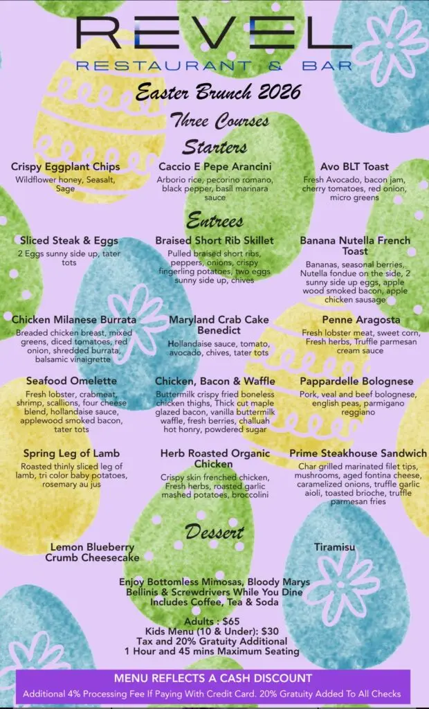 Brunch at REVEL – Going Local Long Island Easter Brunch