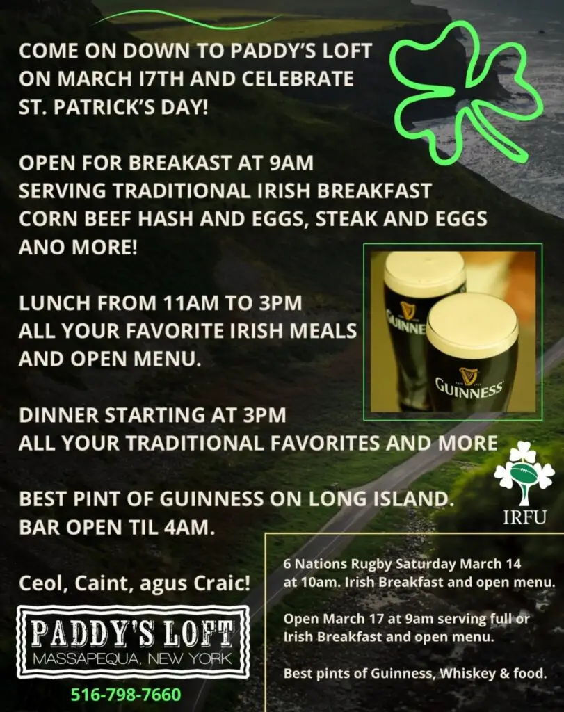 Paddy's Loft – Going Local Long Island Corned Beef & Cabbage
